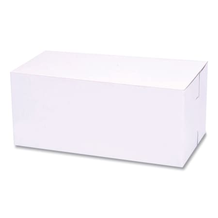Sct White One-Piece Non-Window Bakery Boxes, Standard, 9 x 5 x 4, White, Paper, 250PK 1549